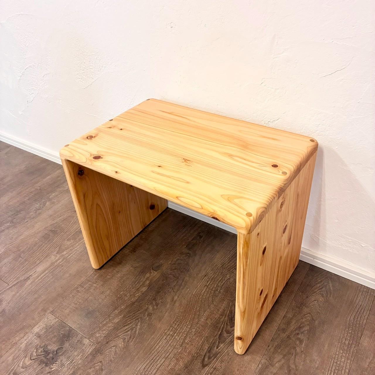 【全ての角が丸い】成長に合わせて使える子供椅子＆机セット　国産ヒノキの無垢材　オイル仕上げ　変化椅子　子供机　踏み台 | 14枚目