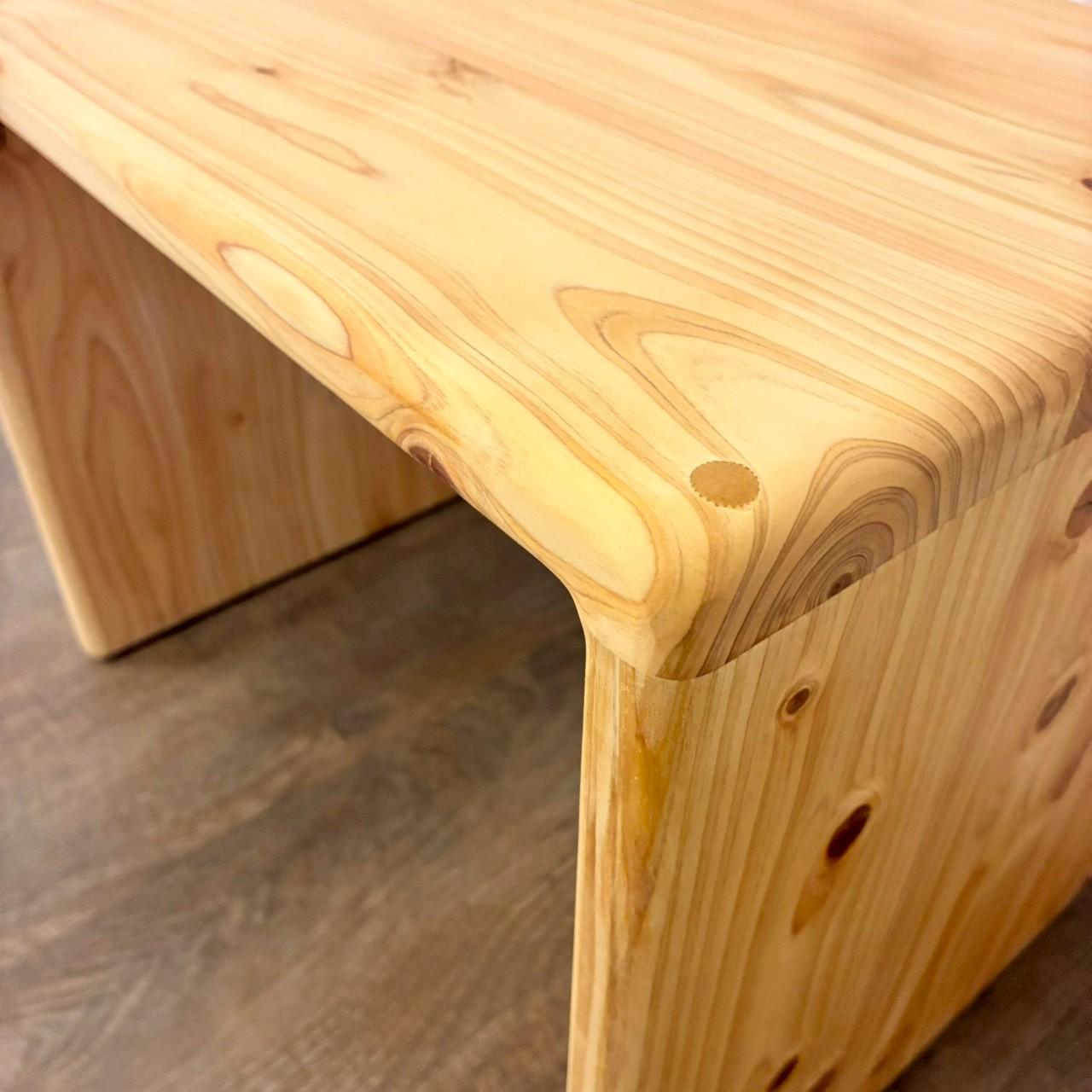 【全ての角が丸い】成長に合わせて使える子供椅子＆机セット　国産ヒノキの無垢材　オイル仕上げ　変化椅子　子供机　踏み台 | 15枚目