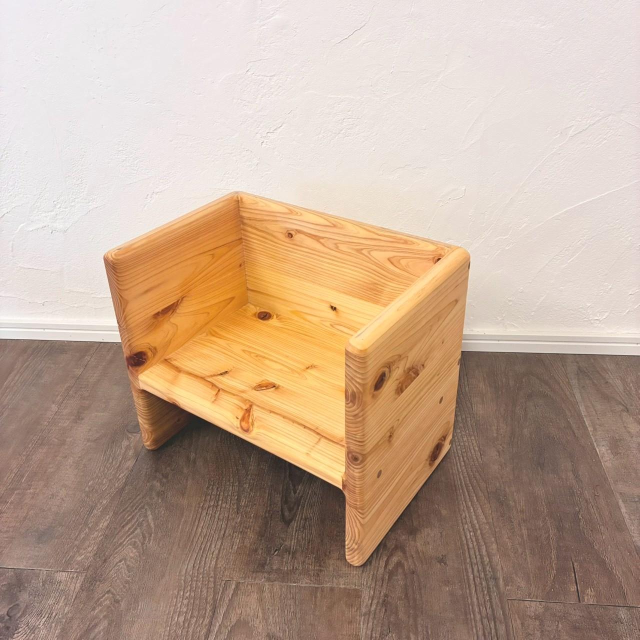 【全ての角が丸い】成長に合わせて使える子供椅子＆机セット　国産ヒノキの無垢材　オイル仕上げ　変化椅子　子供机　踏み台 | 8枚目