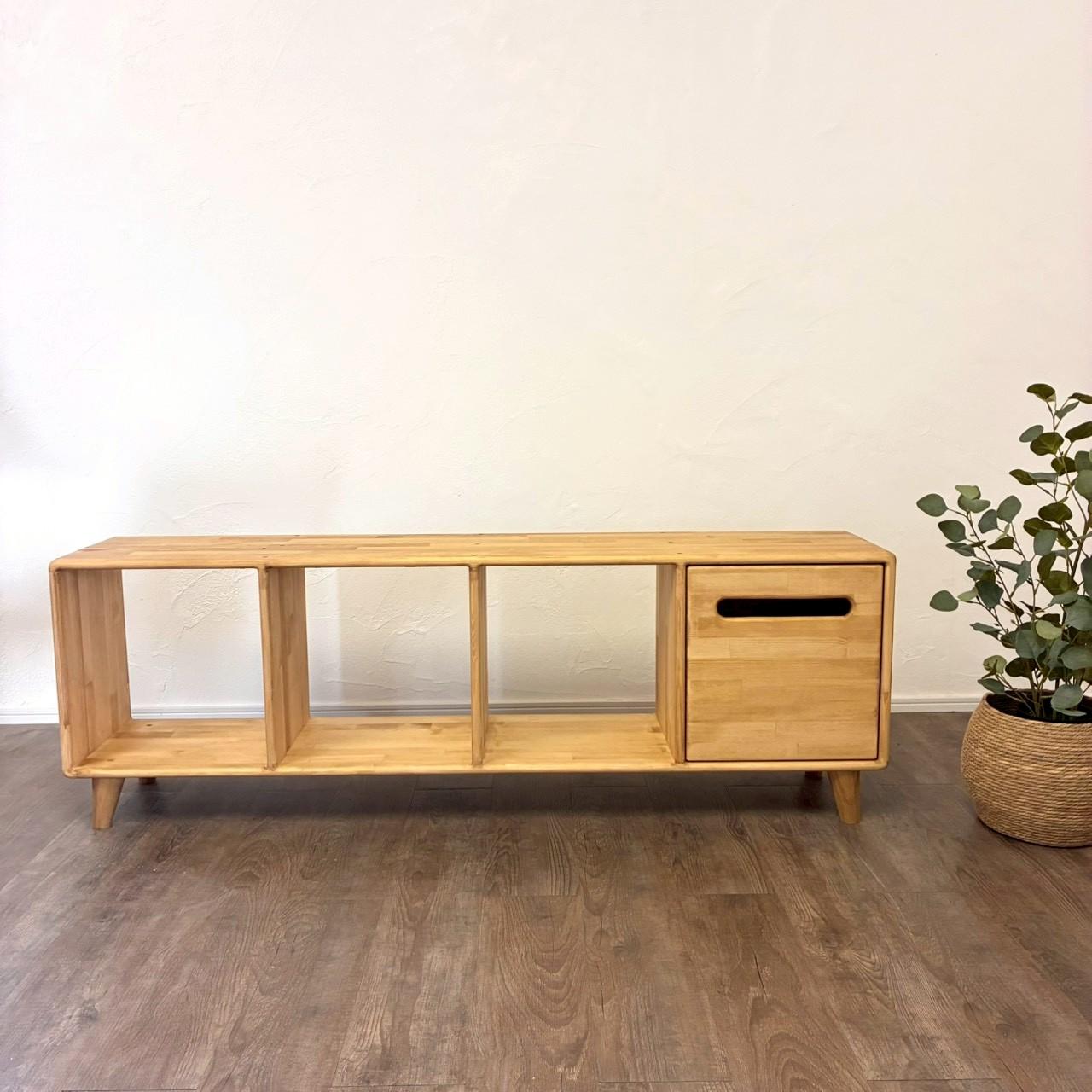 みんなが安心して使える＊全ての角を丸めたテレビ台｜パイン無垢材　テレビボード　本棚　収納棚　【カラーサイズオーダー可】 | 12枚目