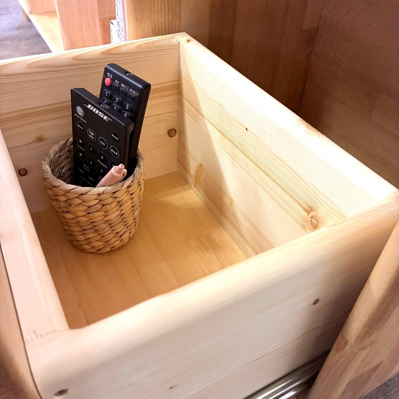 みんなが安心して使える＊全ての角を丸めたテレビ台｜パイン無垢材　テレビボード　本棚　収納棚　【カラーサイズオーダー可】 | 14枚目