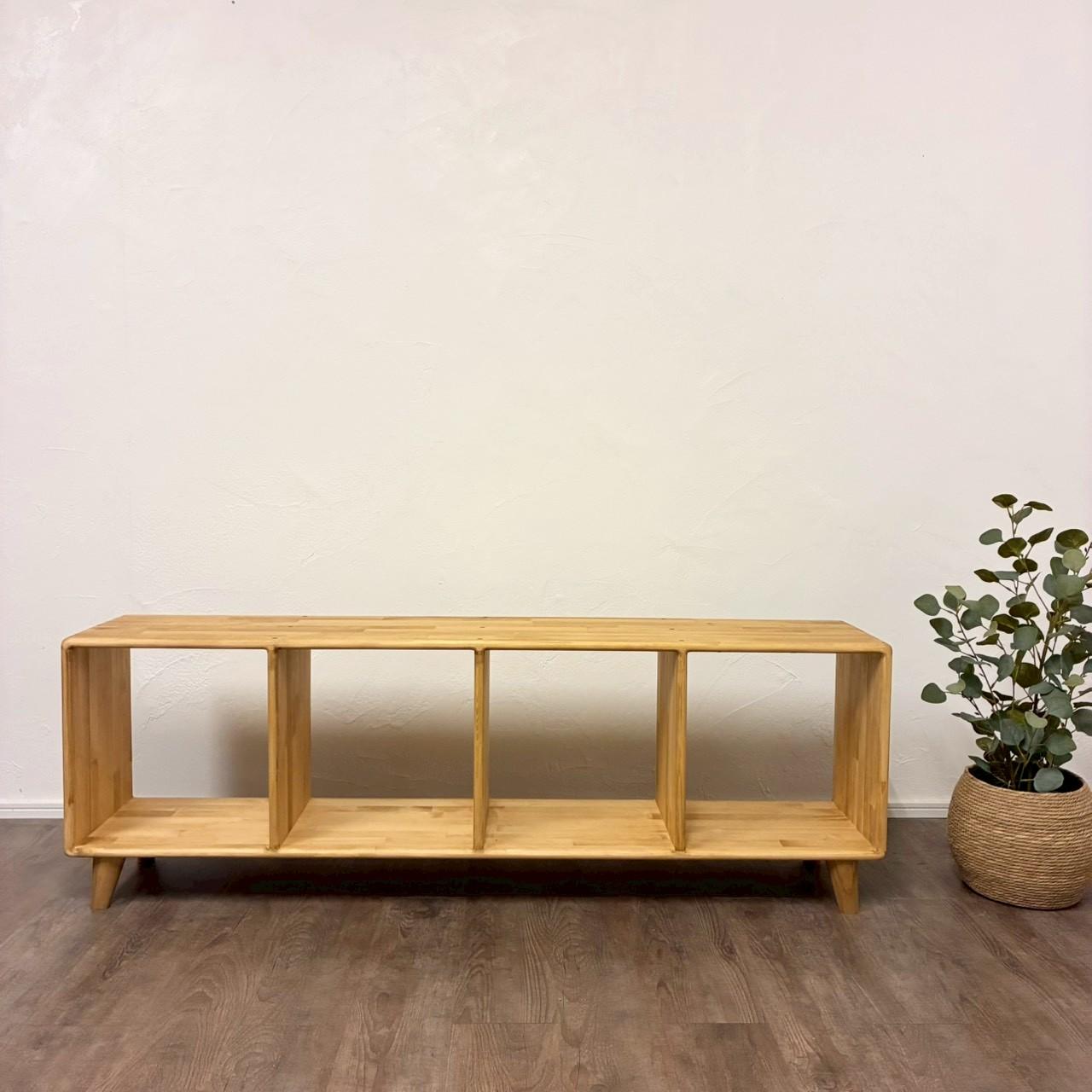 みんなが安心して使える＊全ての角を丸めたテレビ台｜パイン無垢材　テレビボード　本棚　収納棚　【カラーサイズオーダー可】 | 8枚目